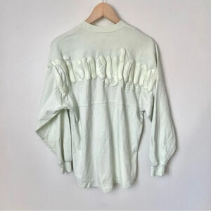 Disneyland Spirit Jersey Sparkle Puff Logo Spell Out Mint Green